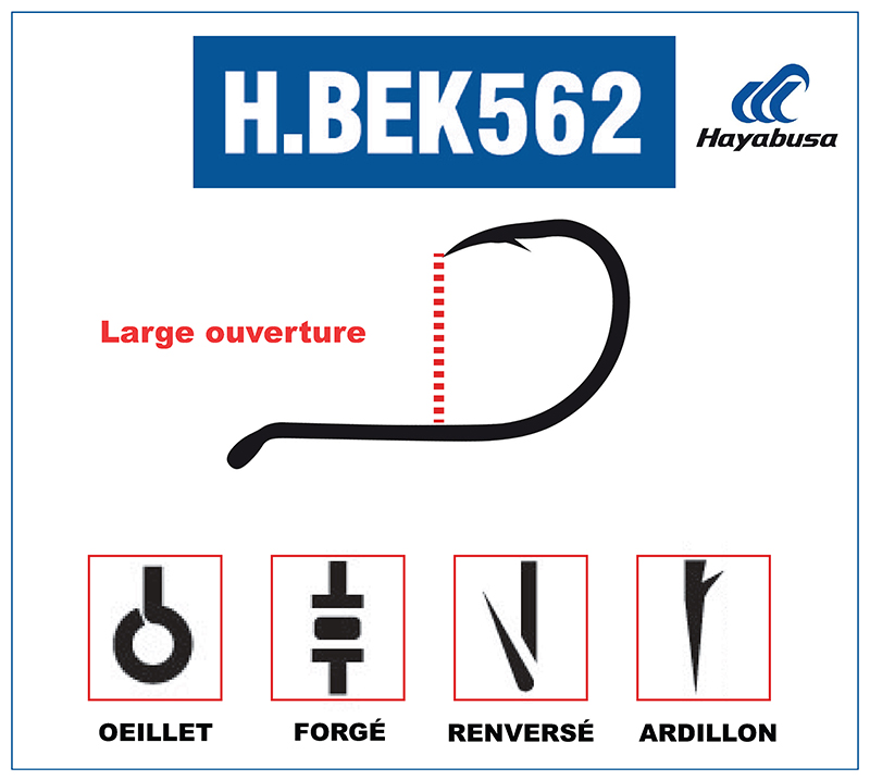 L’hameçon octopus BEK 562 : la qualité Hayabusa ! 