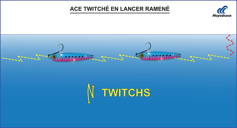 Ace twitché en lancer ramené